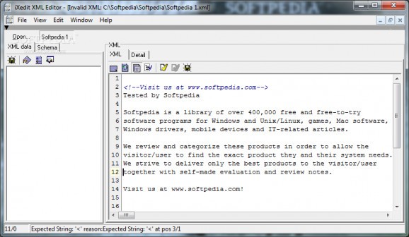 iXedit XML Editor screenshot