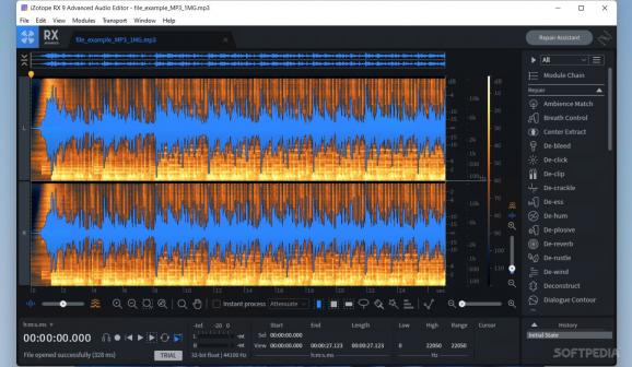 iZotope RX 10 Advanced Audio Editor screenshot