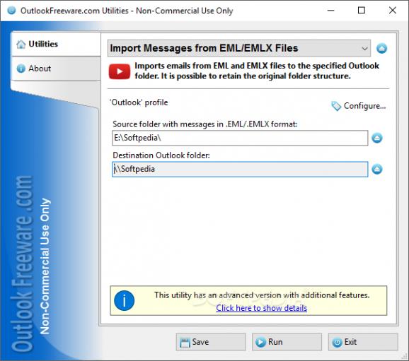 Import Messages from EML Format screenshot