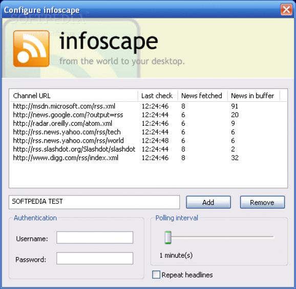 infoscape screenshot