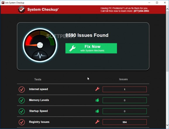 iolo System Checkup screenshot
