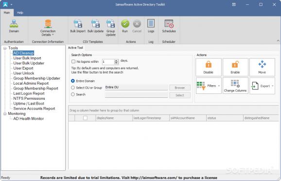 isimSoftware Active Directory Toolkit screenshot