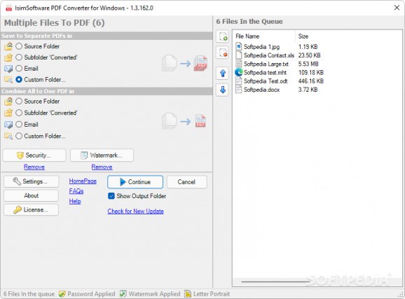 isimSoftware PDF Converter for Windows Explorer screenshot