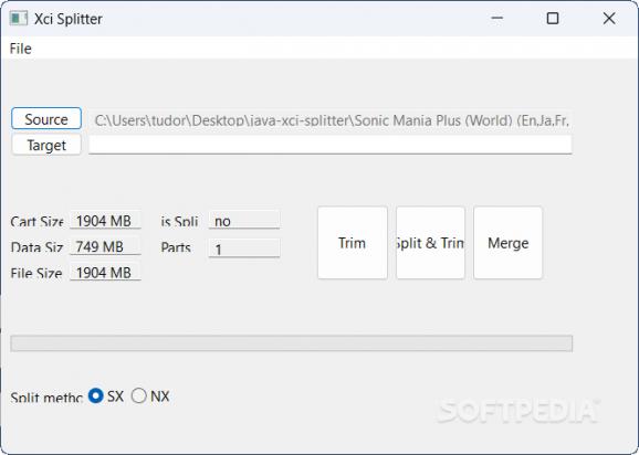 java-xci-splitter screenshot