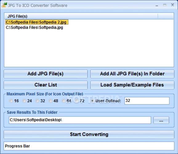 JPG To ICO Converter Software screenshot