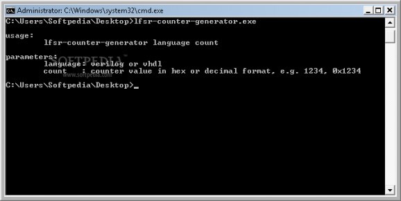 lfsr-counter-generator screenshot