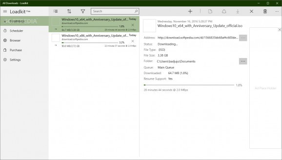 Loadkit Download Manager screenshot