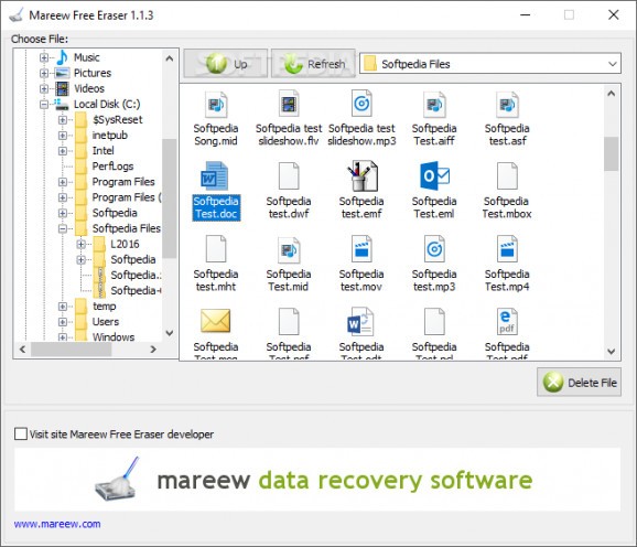 Mareew Free Eraser screenshot