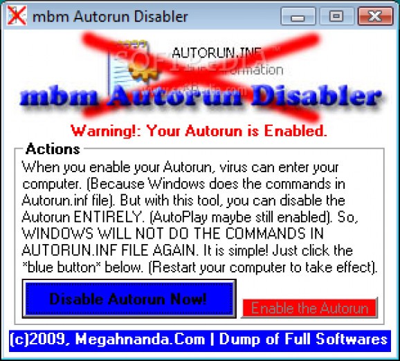 mbm Autorun Disabler screenshot