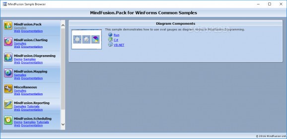 MindFusion WinForms Pack screenshot