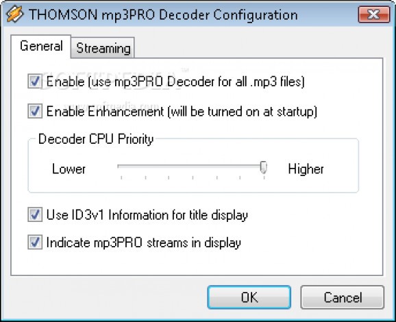 THOMSON mp3PRO Decoder screenshot