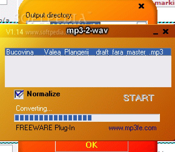 mp3-2-wav converter screenshot