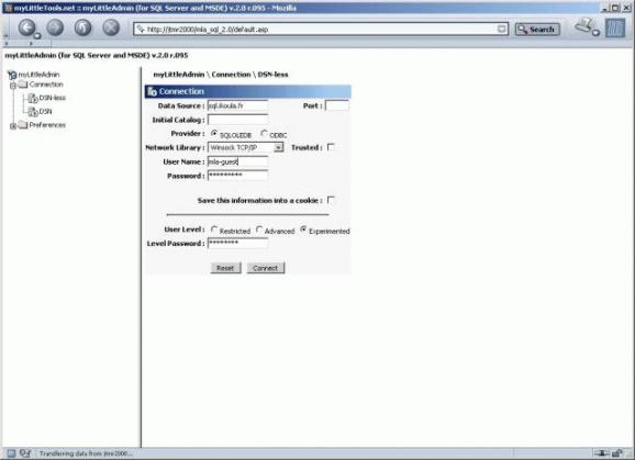 myLittleAdmin for SQL Server and MSDE screenshot