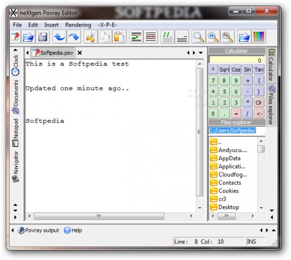 neXtgen Povray Editor screenshot
