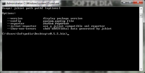 node-jshint-windows screenshot