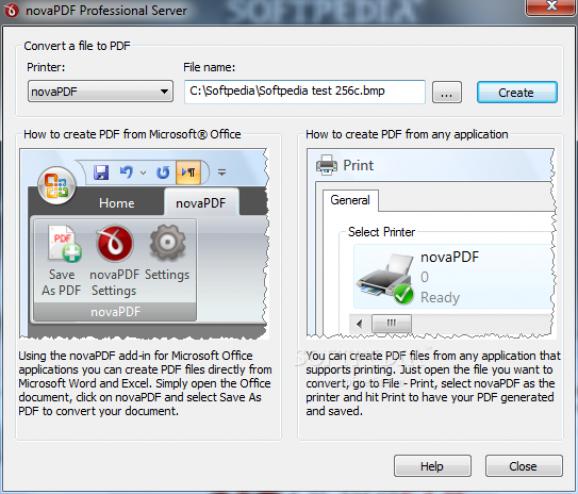 novaPDF Server Pro screenshot