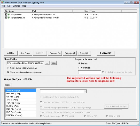 office Convert Excel to Image Jpg/Jpeg Free screenshot