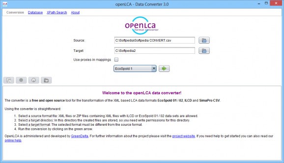 openLCA - Data Converter screenshot