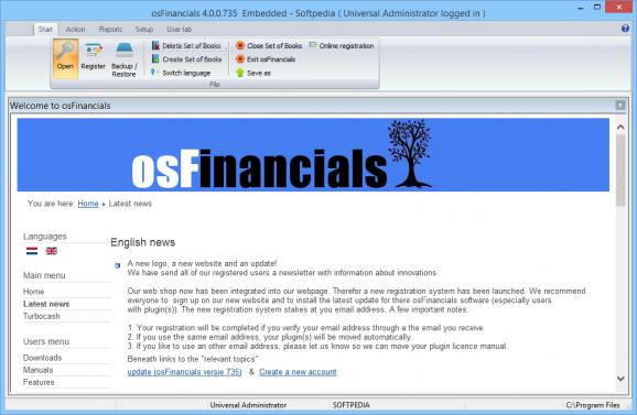 osFinancials screenshot