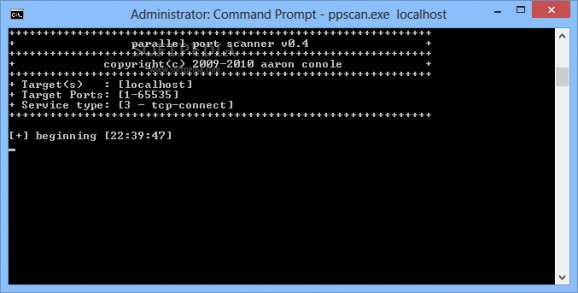 parallel port scanner screenshot