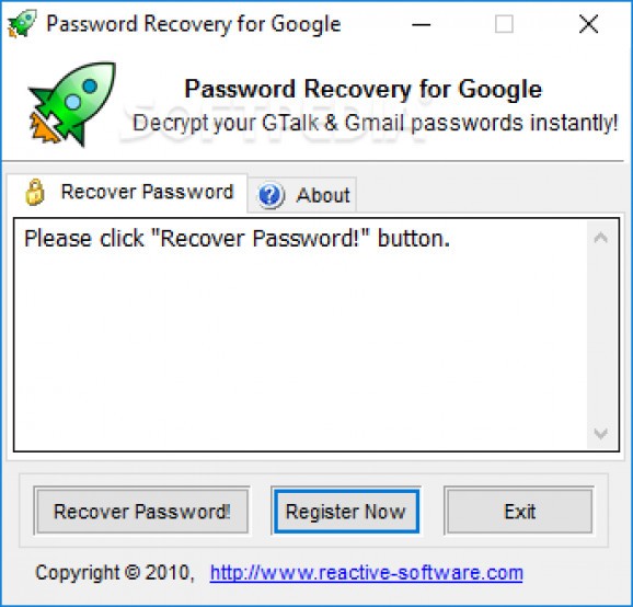 Password Recovery for Google screenshot