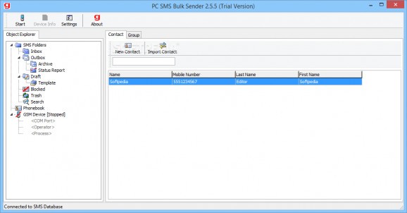 PC SMS Bulk Sender screenshot