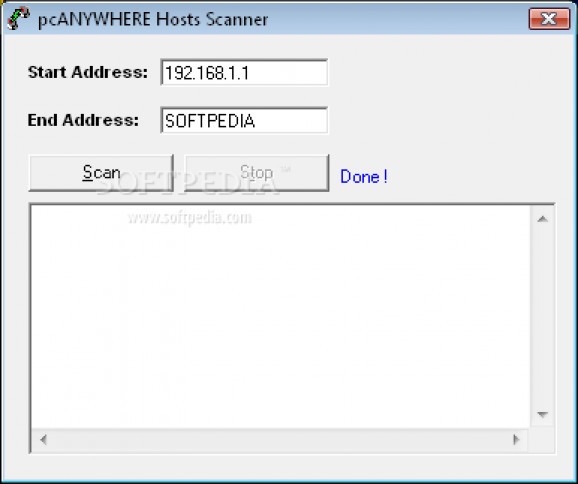 pcANYWHERE Hosts Scanner screenshot
