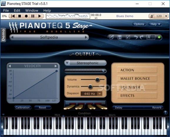 Pianoteq STAGE screenshot