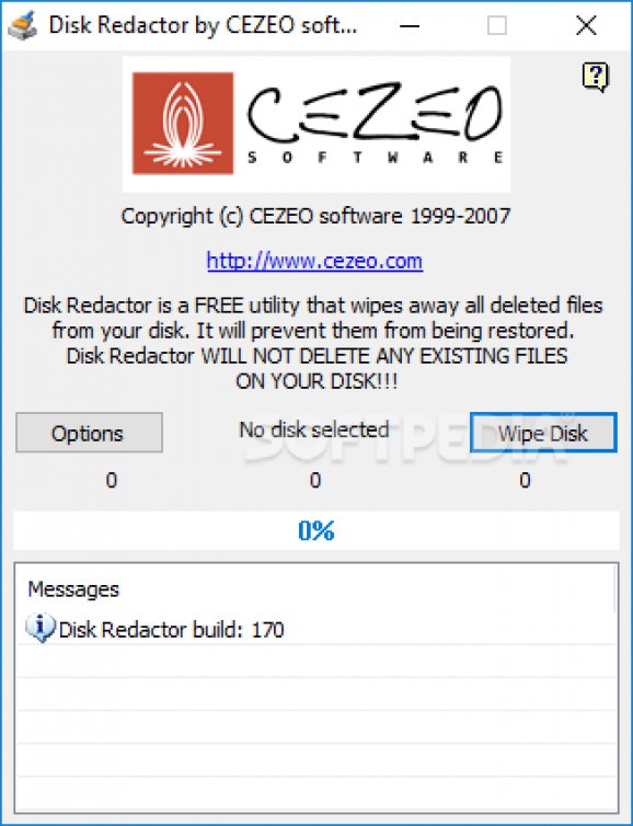 Portable Disk Redactor screenshot