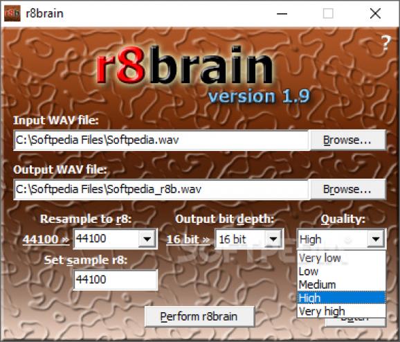 Portable r8brain screenshot