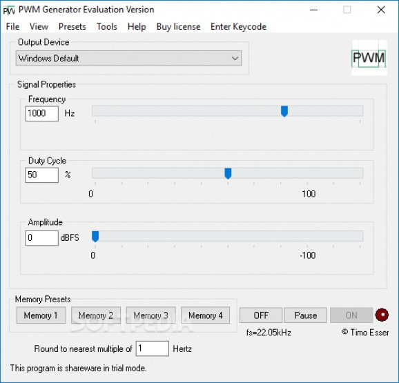 PWM Generator screenshot