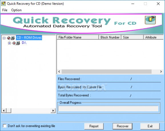 Quick Recovery for CD screenshot