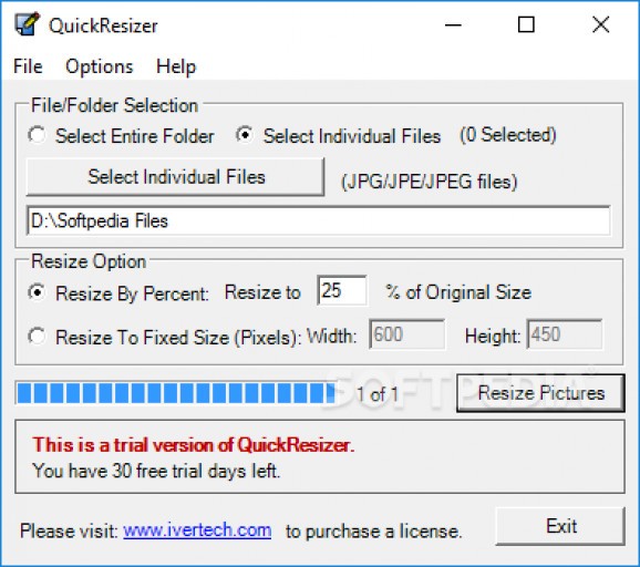 QuickResizer screenshot