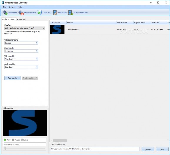 RMBSoft Video Converter screenshot