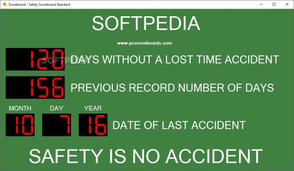 Safety Scoreboard Standard screenshot