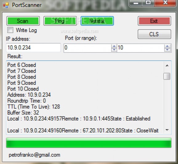 PortScanner screenshot