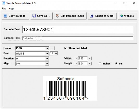 Simple Barcode Maker screenshot