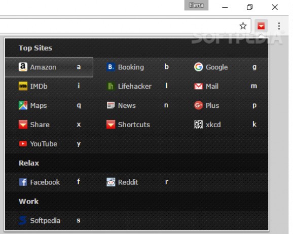SiteLauncher for Chrome screenshot