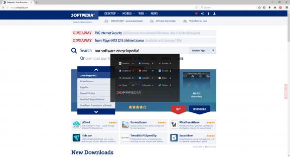 SiteLauncher for Firefox screenshot