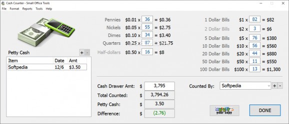Small Office Tools - Cash Counter screenshot