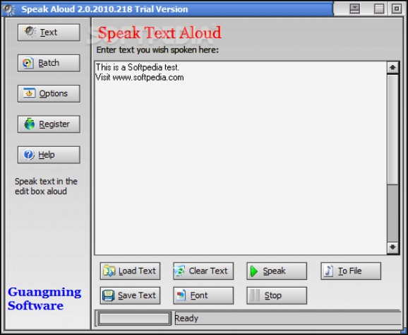 Speak Aloud screenshot