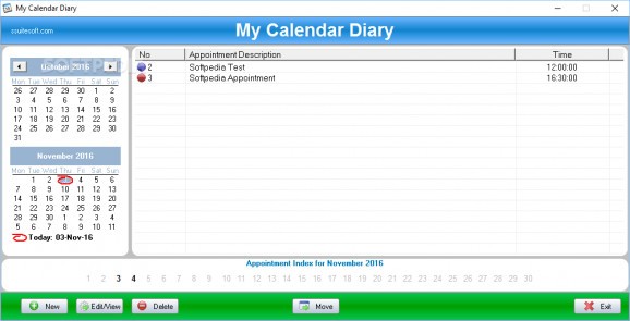 My Calendar Diary screenshot