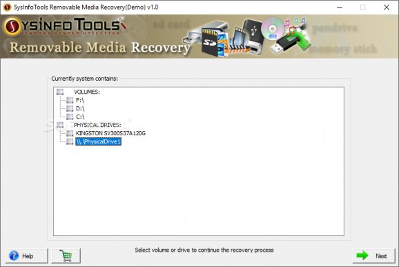 SysInfoTools Removable Media Recovery screenshot