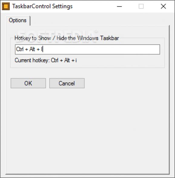 Taskbar Control screenshot