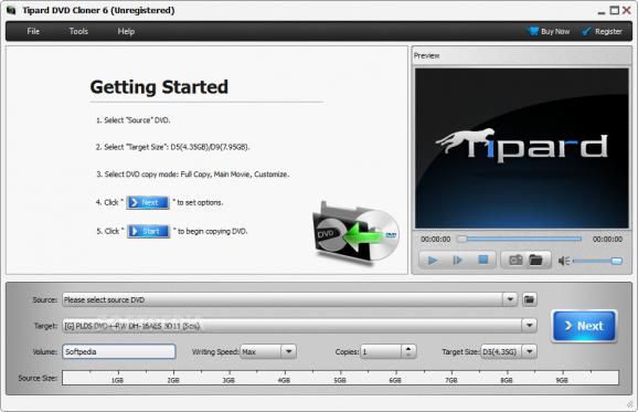 Tipard DVD Cloner screenshot