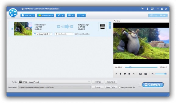 Tipard Video Converter screenshot