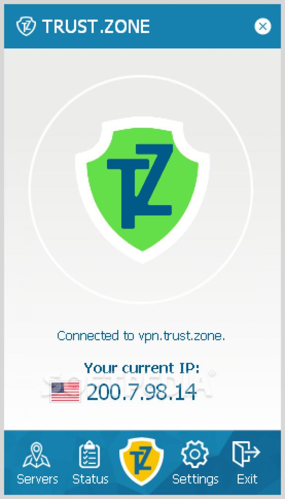 Trust.Zone VPN screenshot
