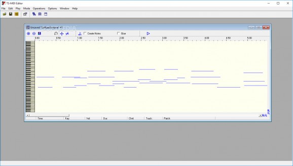 TS-MIDI Editor screenshot