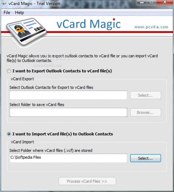 vCard Magic screenshot