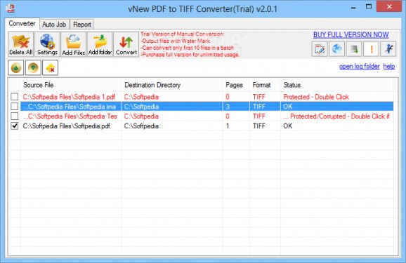 vNew PDF to TIFF Converter screenshot